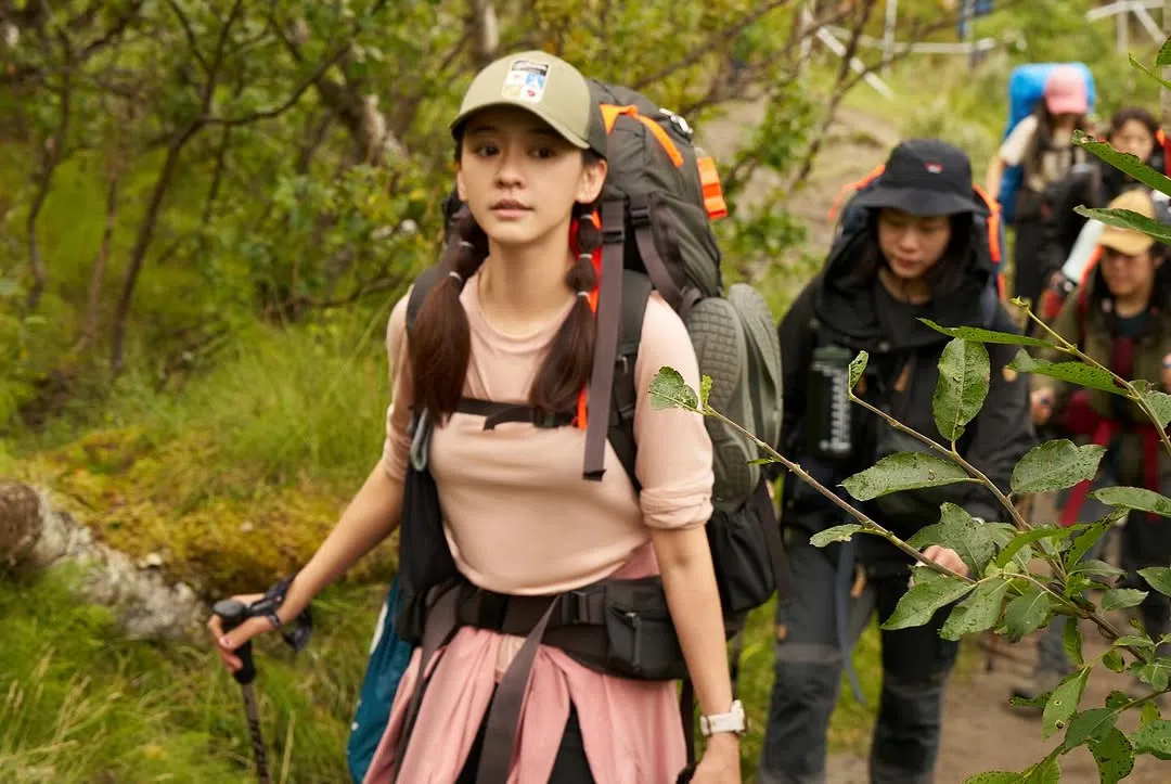 陈意涵2024年参加瑞典的110公里徒步活动。（取自艺人IG）