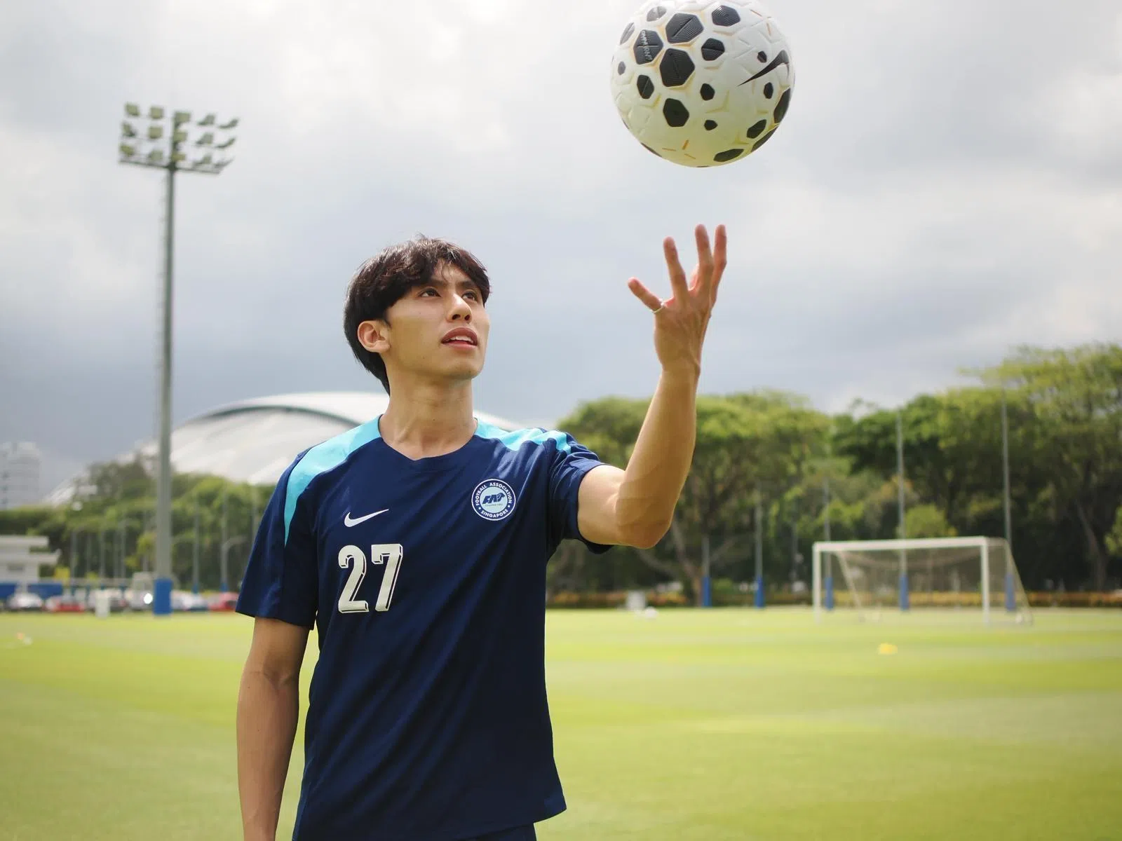 助力雄狮在香港创造历史的郭家溍，希望能在主场迎来一场胜利。（卓舒畅摄）