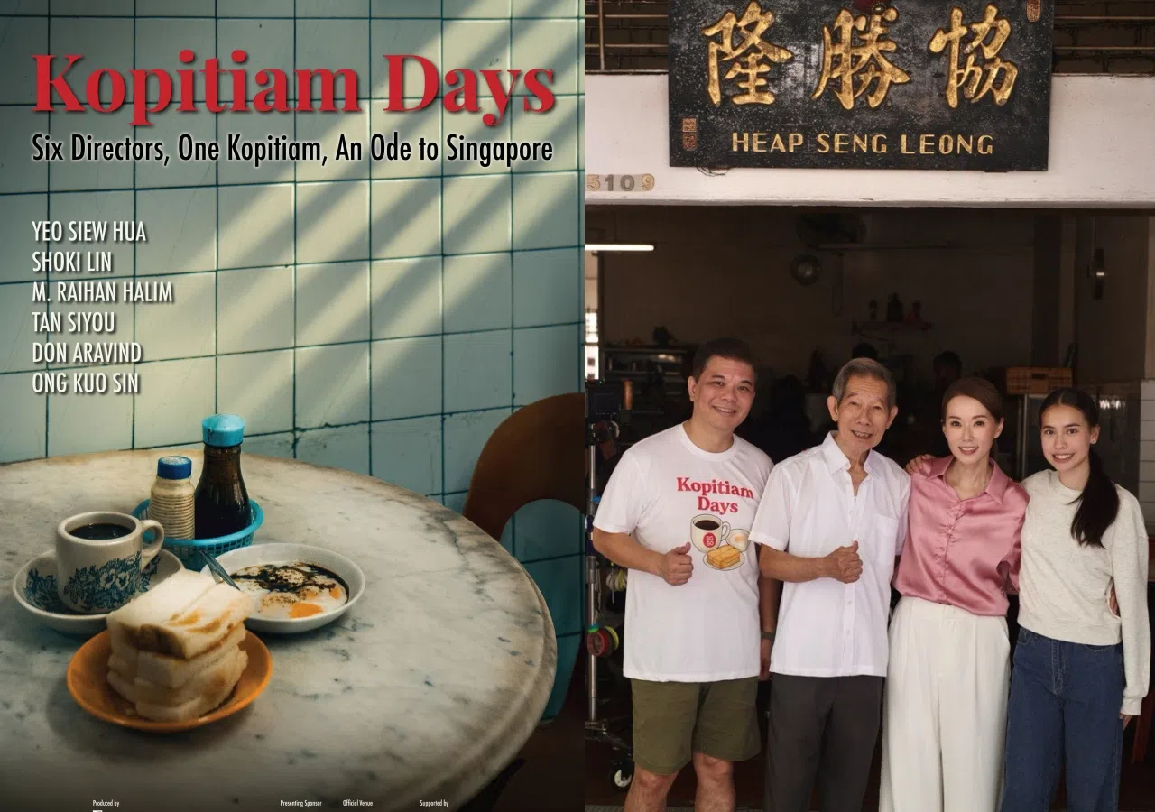 王国燊（右图左一）是《情牵咖啡店》的导演之一。（Clover Films提供）