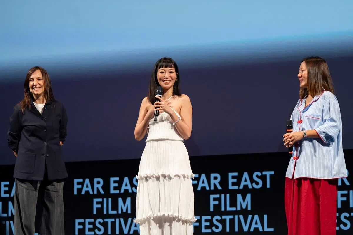 洪玉桔（中）的《泡》入选意大利乌迪内远东电影节，角逐大奖。（取自洪玉桔IG）