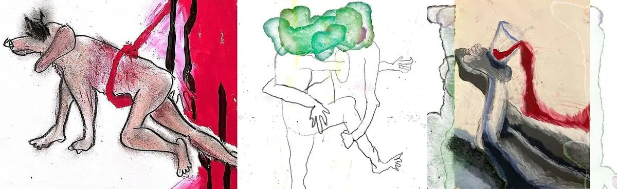 韩韶禧在IG上与粉丝分享画作。（图/IG）