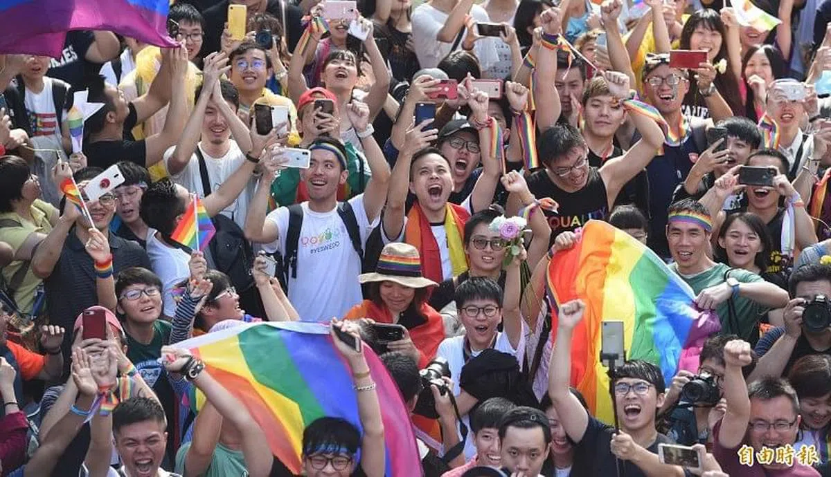 台湾同婚法案2019年5月17日在立法院正式三读通过。（自由时报）