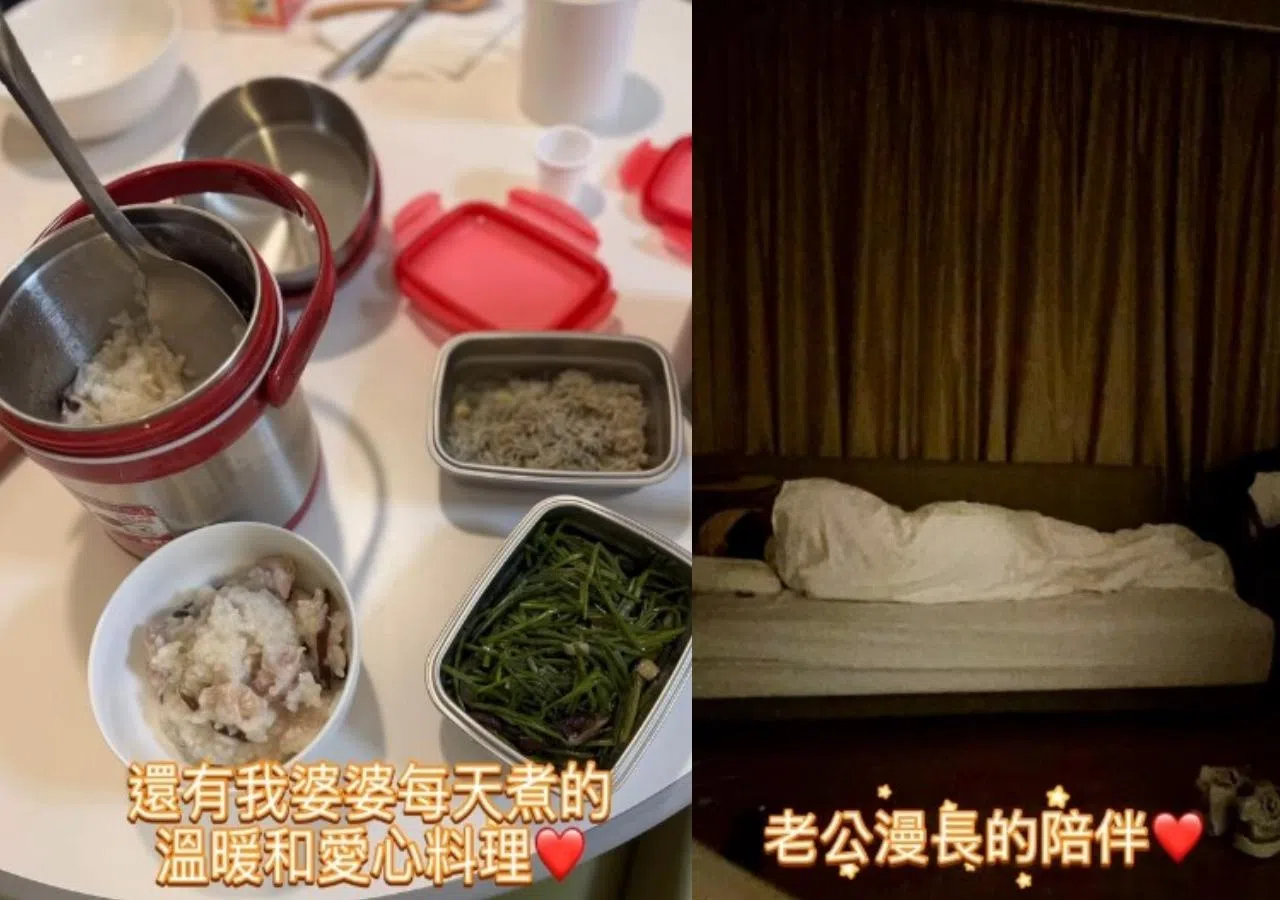 手术后的许维恩分享老公和家人对她无微不至的照顾与陪伴。（截图自许维恩IG）