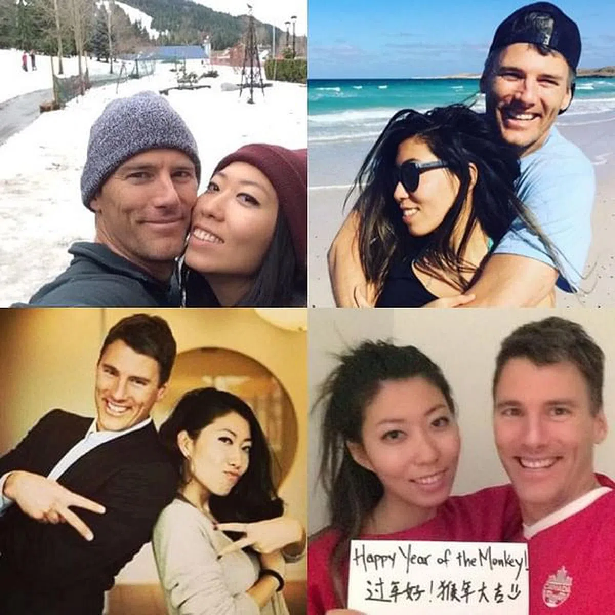 曲婉婷和罗品信拍拖时的亲密照，散见社媒，（IG）