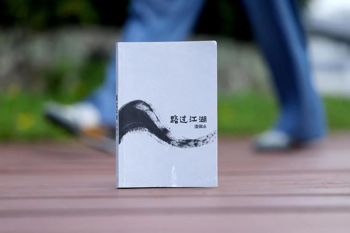 《路过江湖》是本地近年少见的武侠短篇小说集。（龙国雄摄）