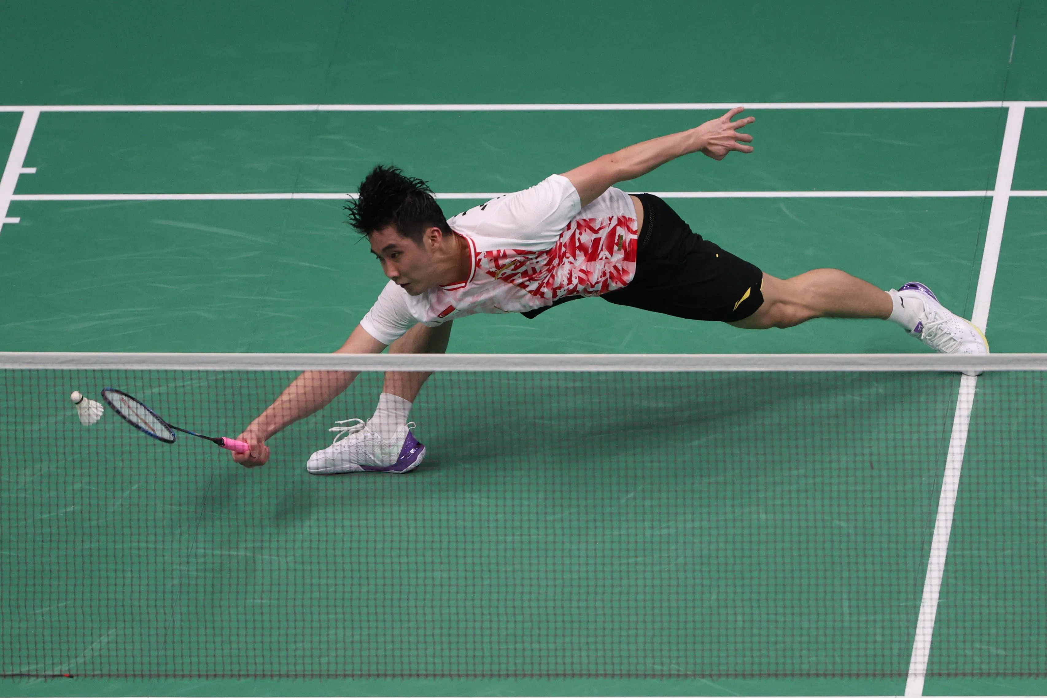 新加坡头号男单骆建佑会在星期四亮相次圈。（档案照片）