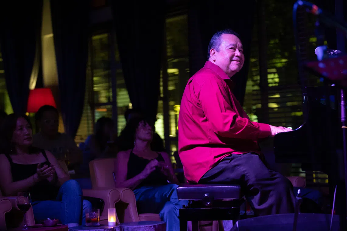 蒙特罗重返校园，期待在交响爵士乐的道路上再攀高峰。（特约沈康雄摄）