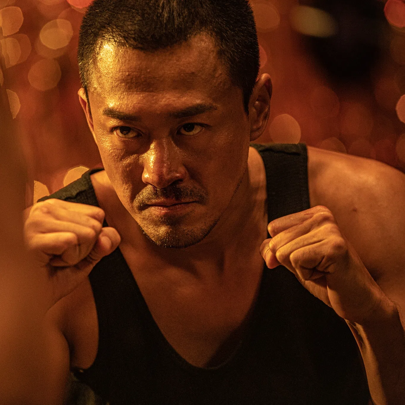 林峯在片中打不停，伤痕累累。（邵氏机构提供）