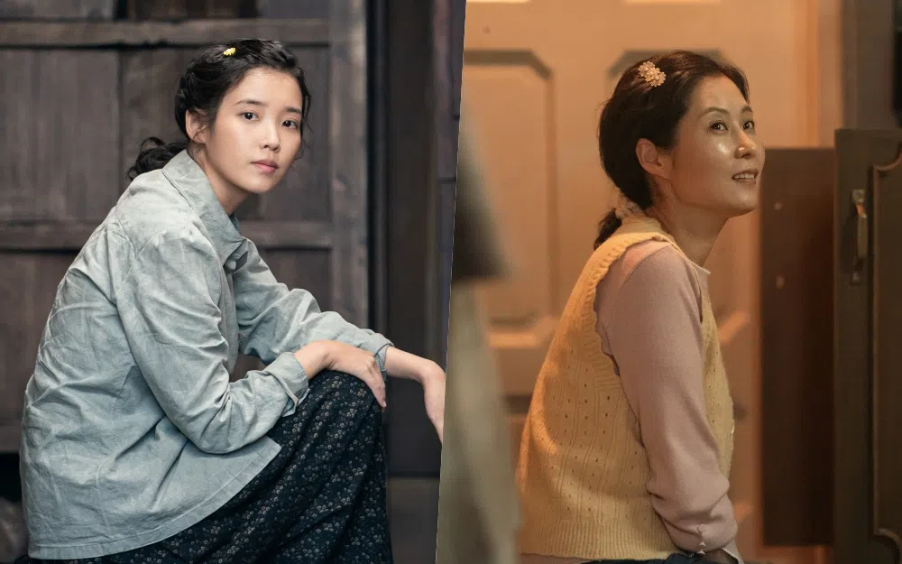 IU（左图）和文素利演绎同个角色“爱纯”。（Netflix提供）