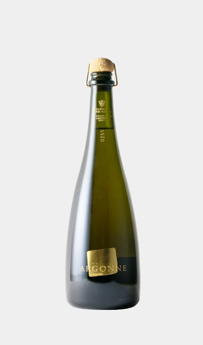 亨利吉罗香槟酒庄最顶级酒款Argonne Ay Grand Cru 2015年份，每年仅酿3000瓶。（酒商提供）