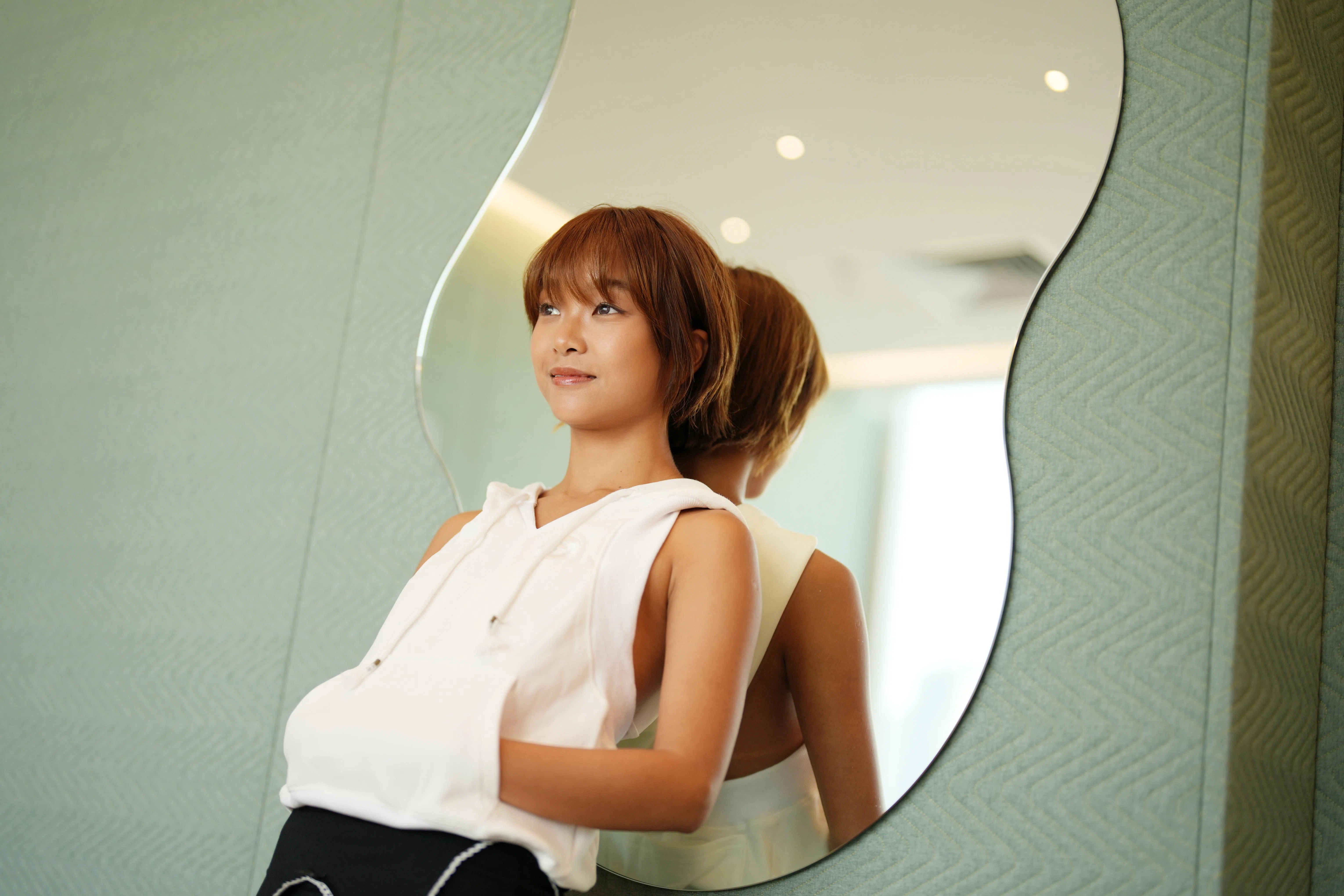 邓凯文小学和中学曾到新加坡参加交流计划。（何家俊摄）