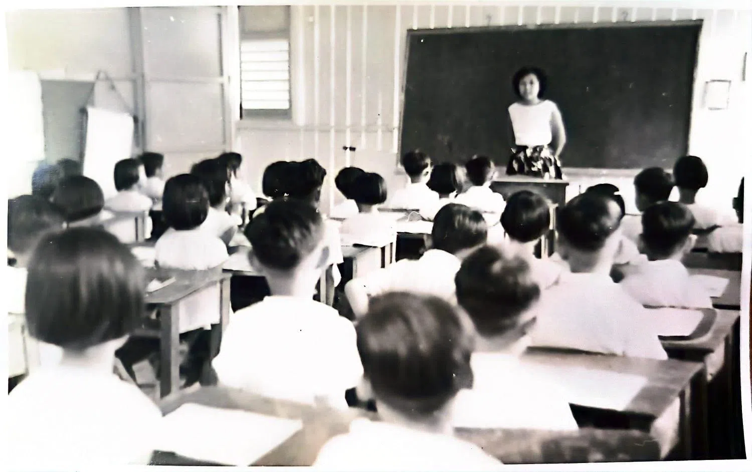 公立安祥学校师生上课情景。（庾潍诚提供）