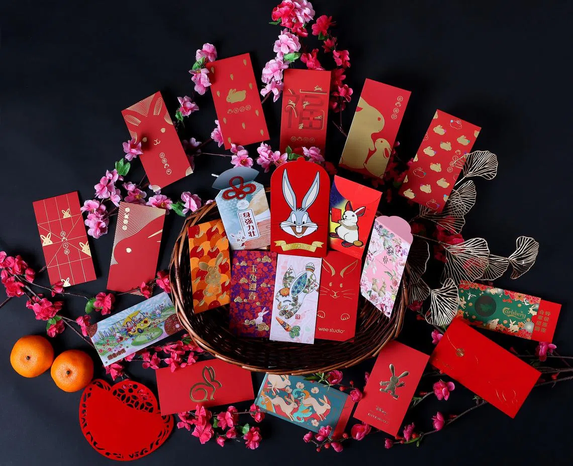 红包封设计兔破传统展新意| 联合早报