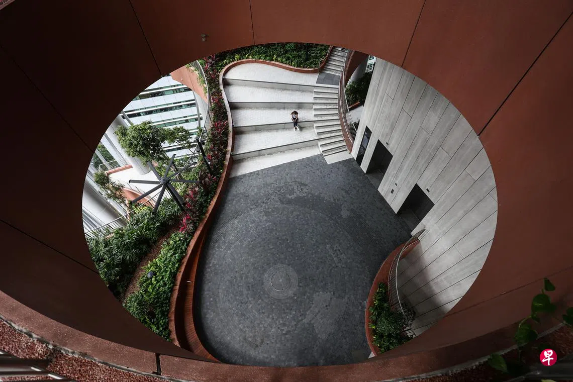 凯源中心设“城中绿洲” 腹中有树气自华| 联合早报