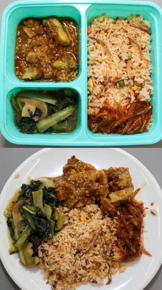 华中校方说，学生可预订由注册营养师设计的便当套餐，每天至少可选择三款常规套餐，售价为每份3元6角，或选择售价为每份4元8角的高级套餐。菜单将定期轮换，学生亦可自由选择现场餐饮摊位。（取自华侨中学脸书）