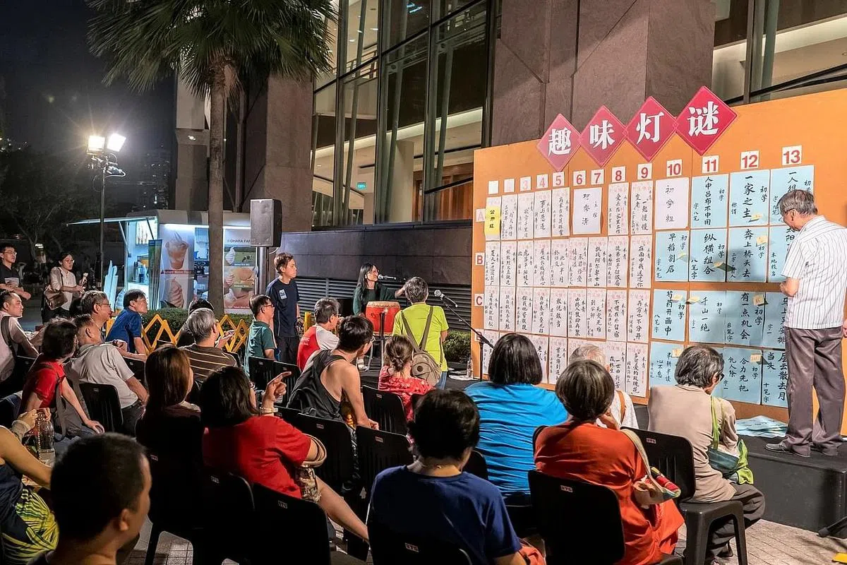 趣味灯谜将重回滨海艺术中心户外天篷。（主办单位提供照片）