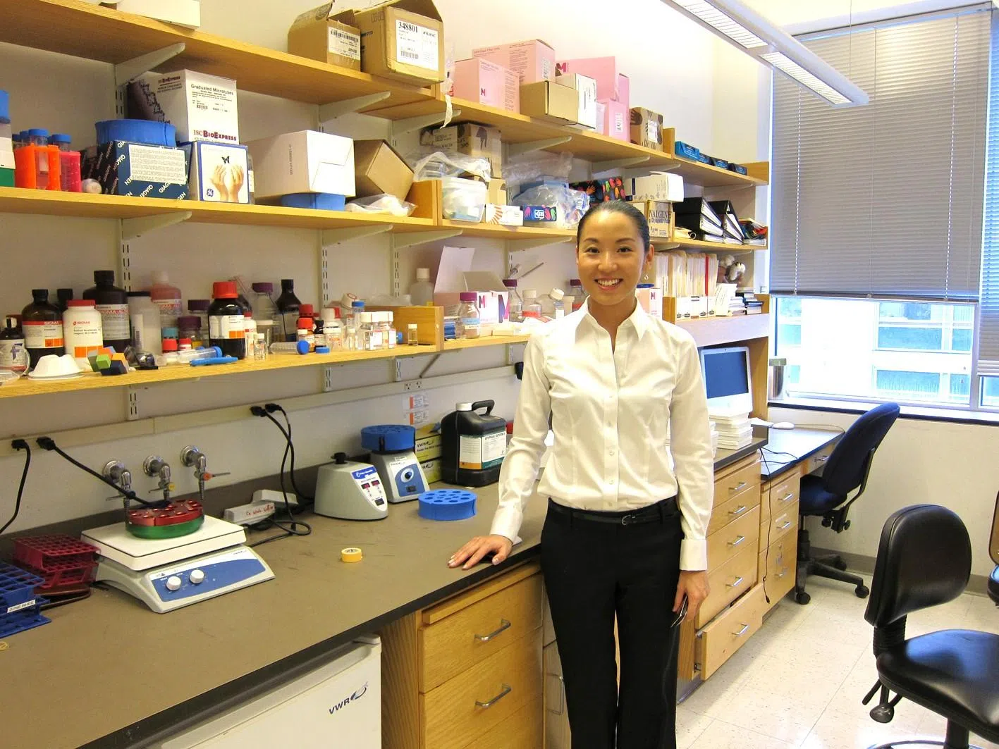 曾琡评在美国麻省理工学院考取生物学博士学位。（受访者提供）