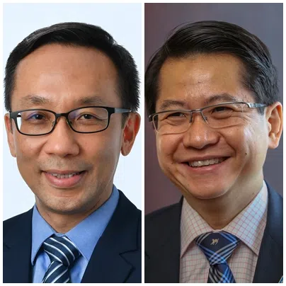 左为国防部常秘陈庆基5月1日起兼任总理公署（特别职务）常秘。右是罗家良5月1日卸下总理公署（特别职务）第二常秘的职务，但继续担任永续发展与环境部常秘。（数码发展及新闻部提供）