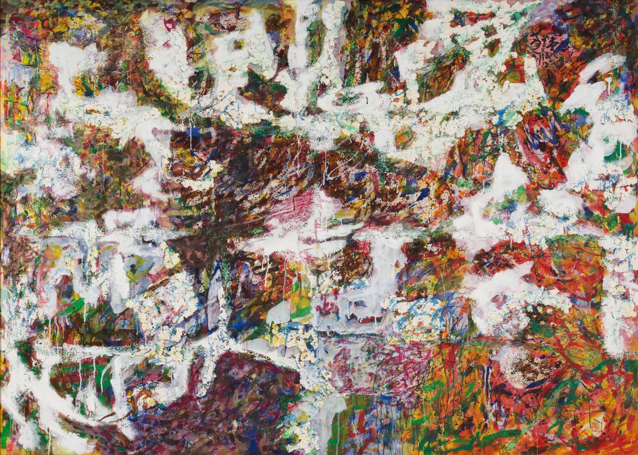 张永生《破晓森林》（局部，2010）。（季丰轩提供）