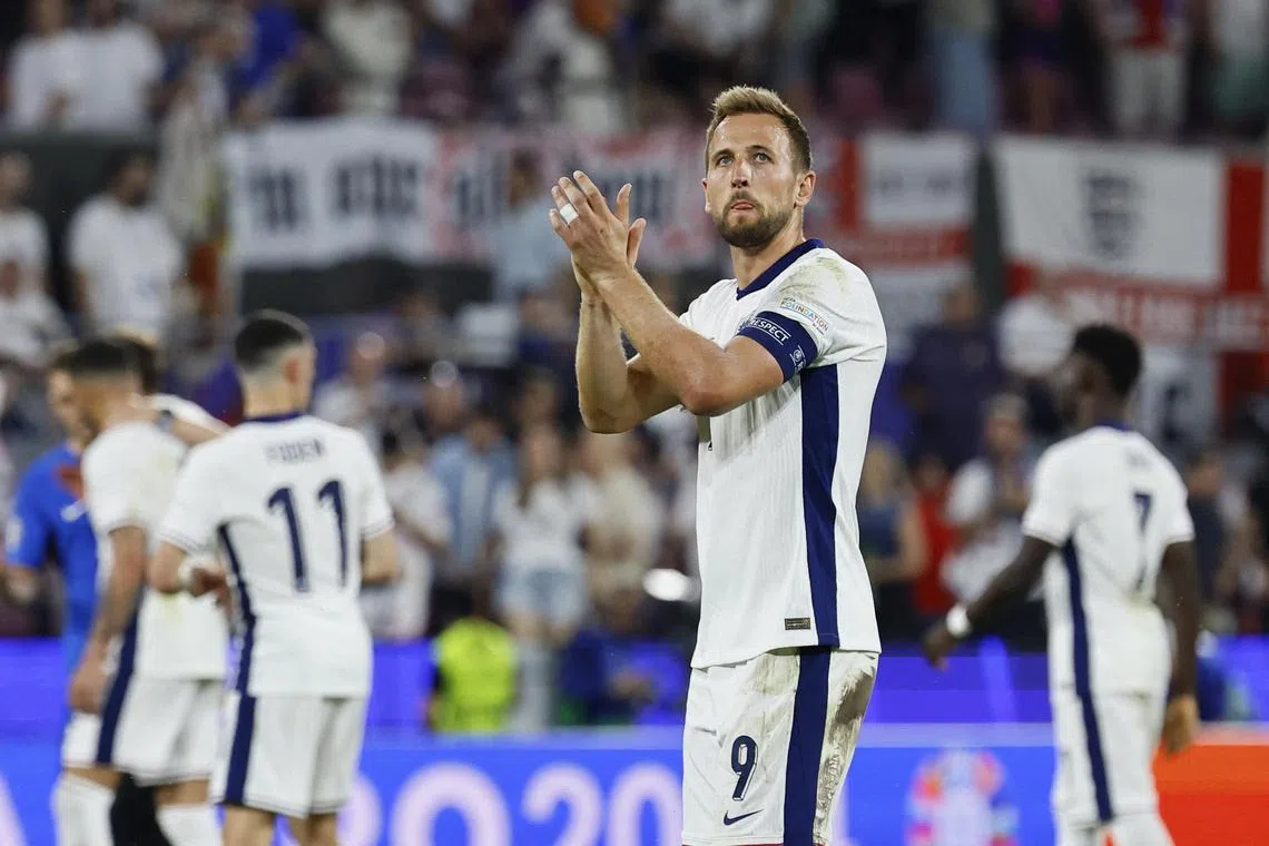 英格兰队在小组收官战没能回勇，以0比0闷和斯洛文尼亚。（路透社）