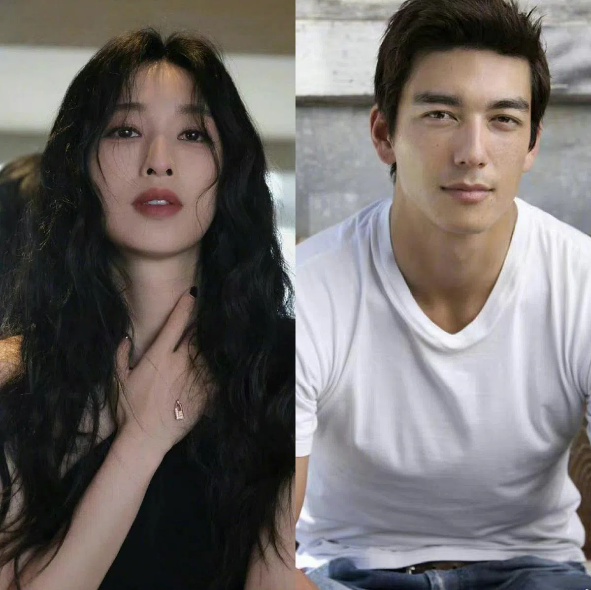 中国版《浪漫满屋》传由张俪（左）和丹尼斯吴主演。（取自微博）