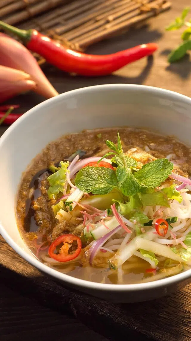 酸甜开胃的阿参叻沙，带有虾膏的独特鲜味。（酒店提供）