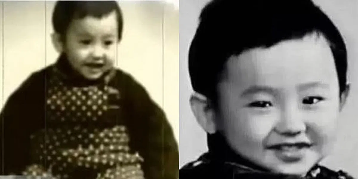 吴秀波童年照。（互联网）