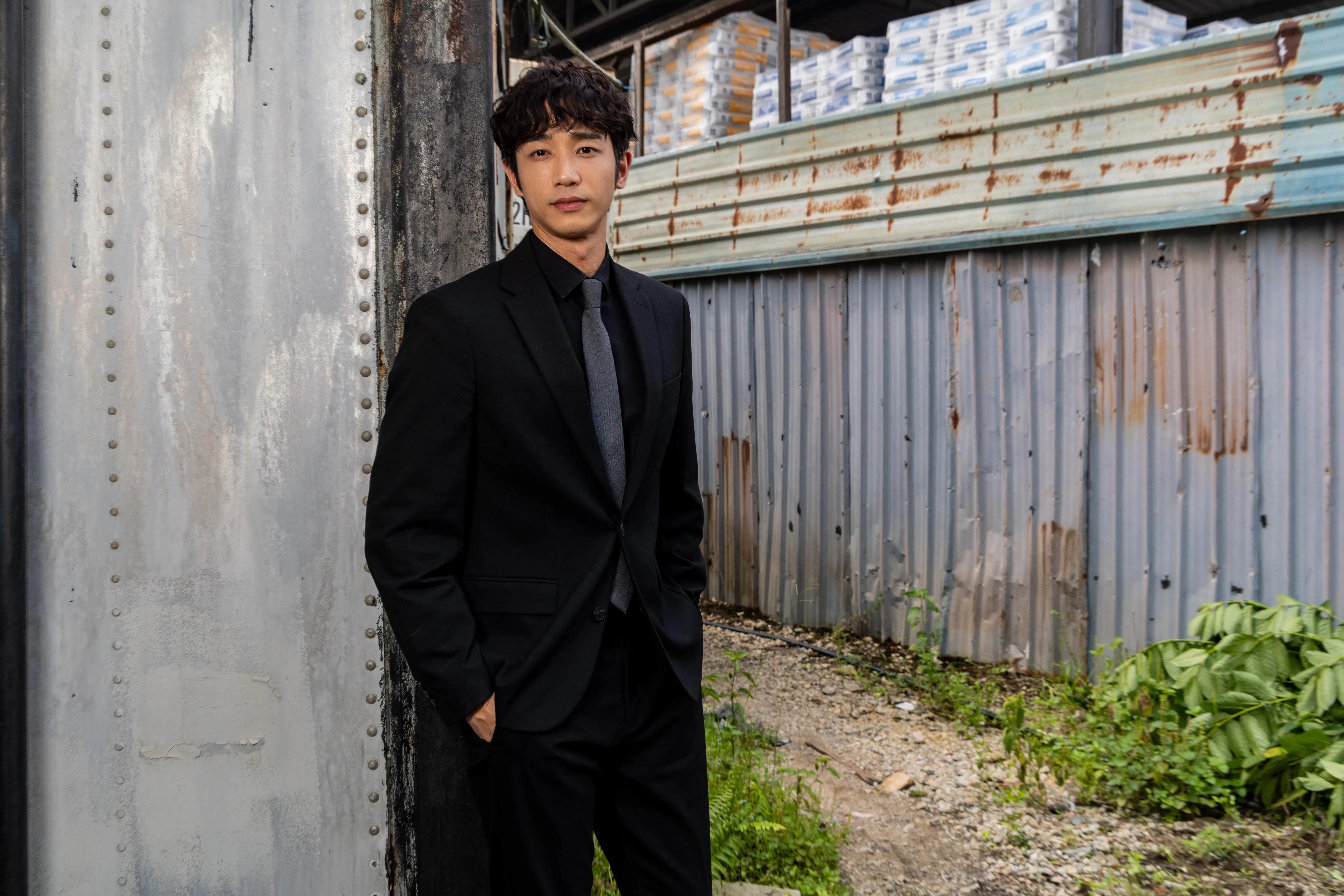 来自台湾的刘以豪第一次参与本地剧拍摄。（吴先邦摄）