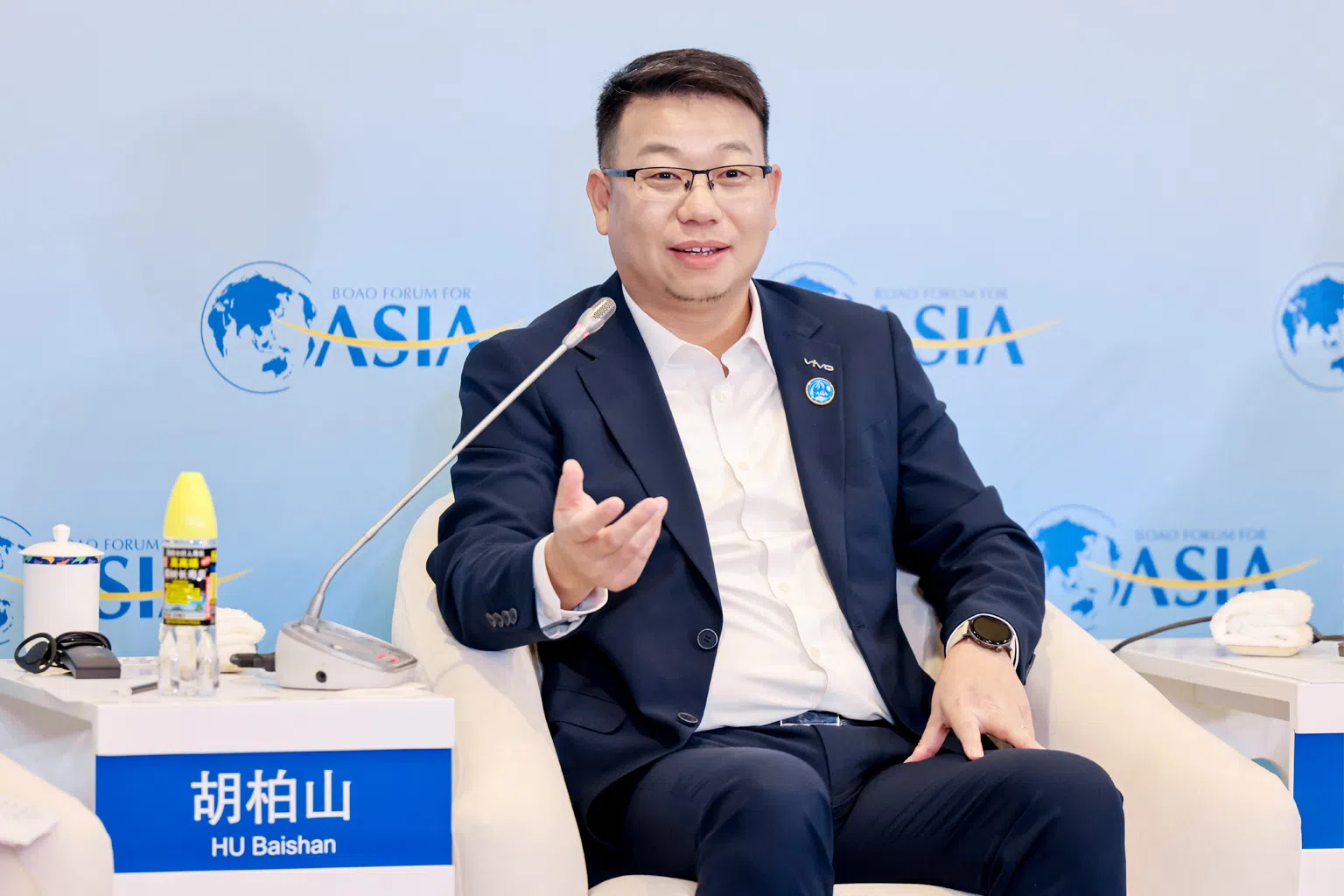 vivo执行副总裁胡柏山指出vivo家庭机器人将成为家庭的一员。（图/vivo提供）