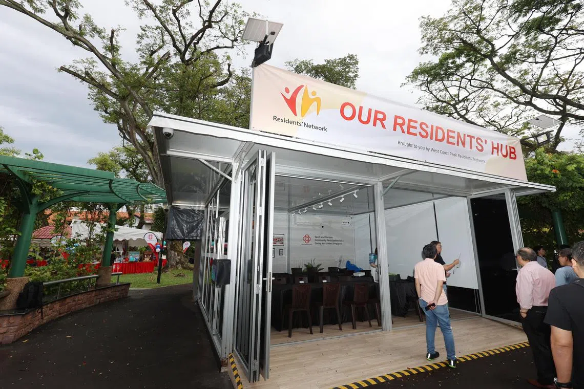 西海岸岭居民联系站由组装式结构组成，配备智能门禁系统与远程控制照明设备，方便居民在一般办公时间以外也能使用。（何家俊摄）