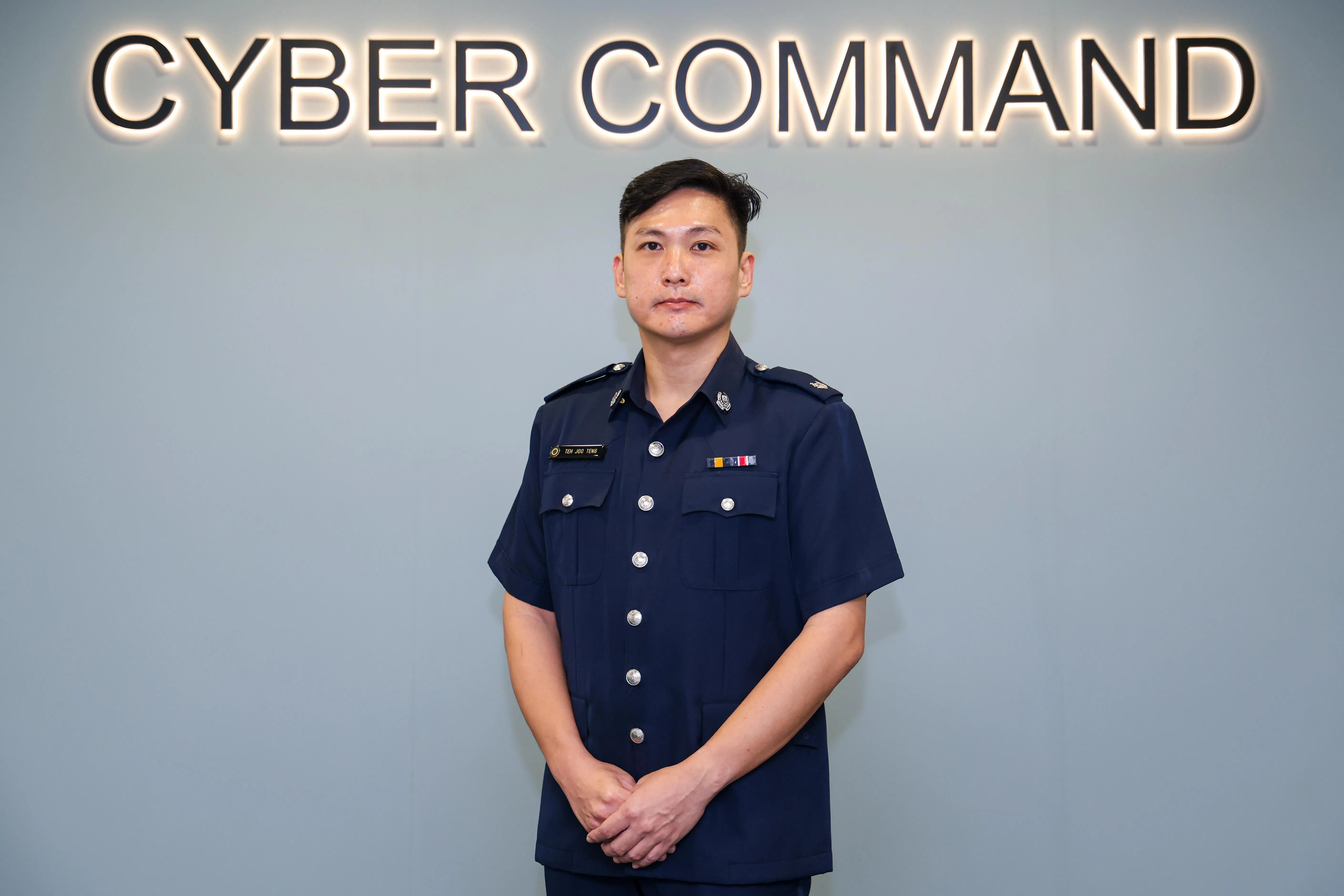 郑裕腾说，警方欢迎更多数码付款代币服务商和伙伴加入反诈网络，一同杜绝加密货币相关诈骗。（林明顺摄）