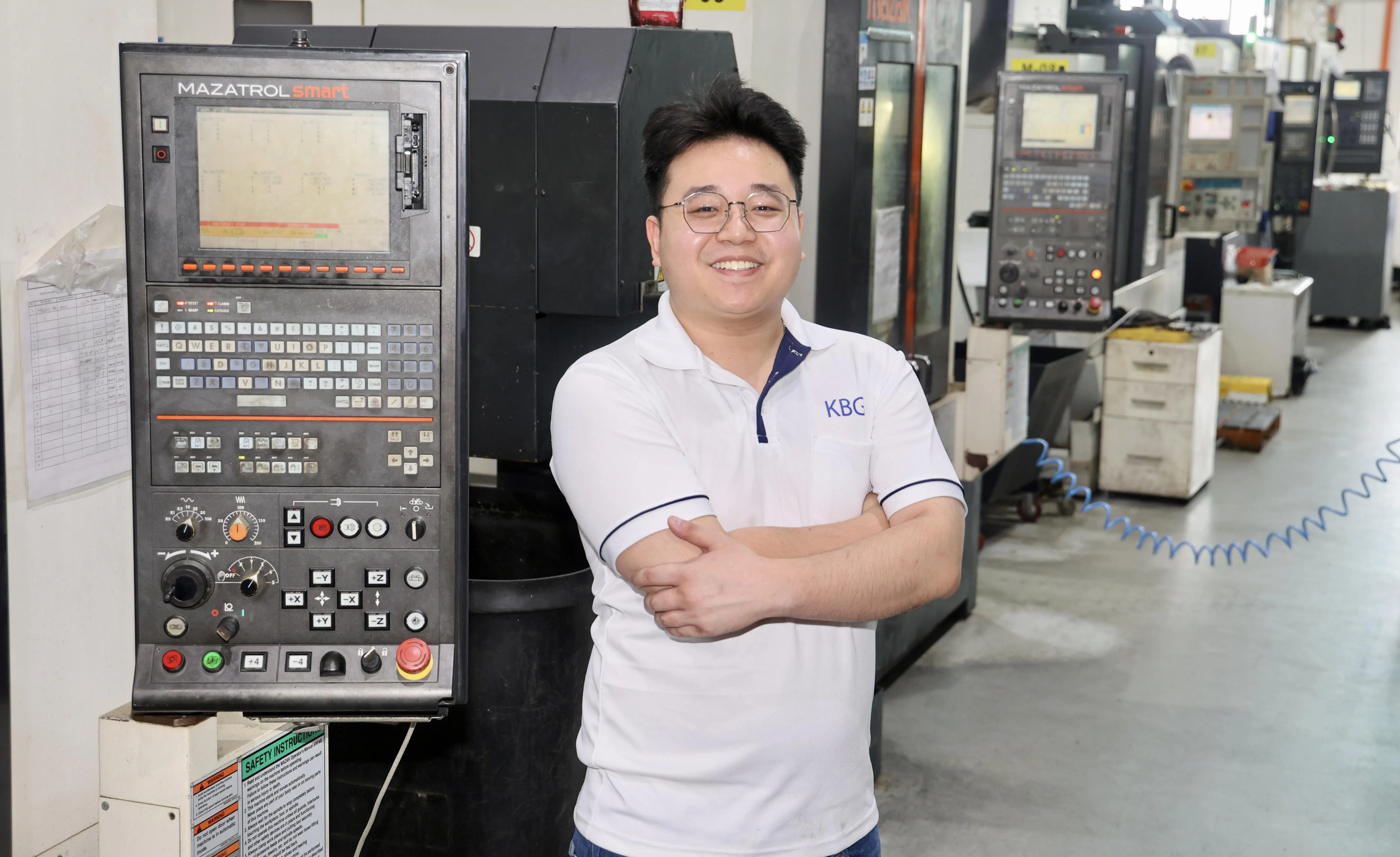 大学毕业后就加入父亲创立的KBG Contract Machining的郭显威透露，有一家上市公司有意投资KBG，有了这家公司的投资，公司就可以进一步扩大规模。（邬福梁摄）