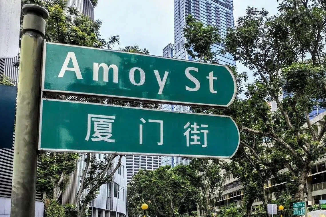 当年大批福建移民从厦门港口扬帆南来，抵达新加坡后在厦门街一带落脚定居。（叶晓虹摄）