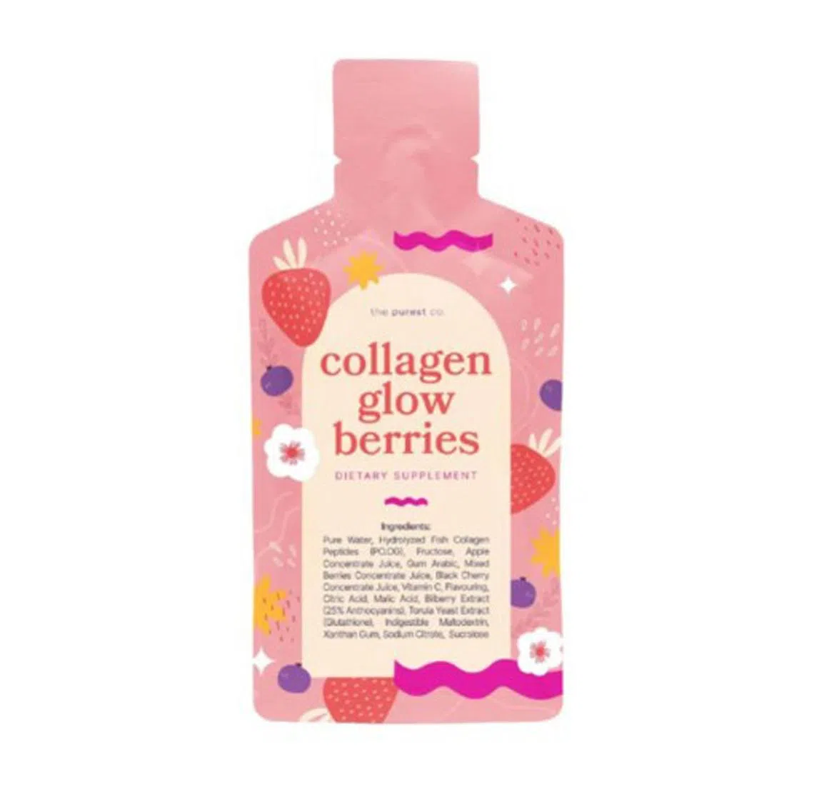 The Purest Co Collagen Glow Berries胶原蛋白果味液（Lazada提供）