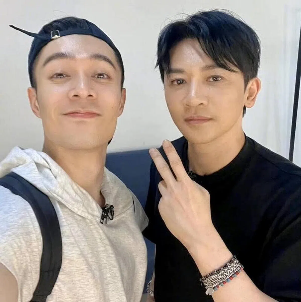周柏豪（左）和苏有朋（右）惺惺相惜，彼此了解对方。（互联网）