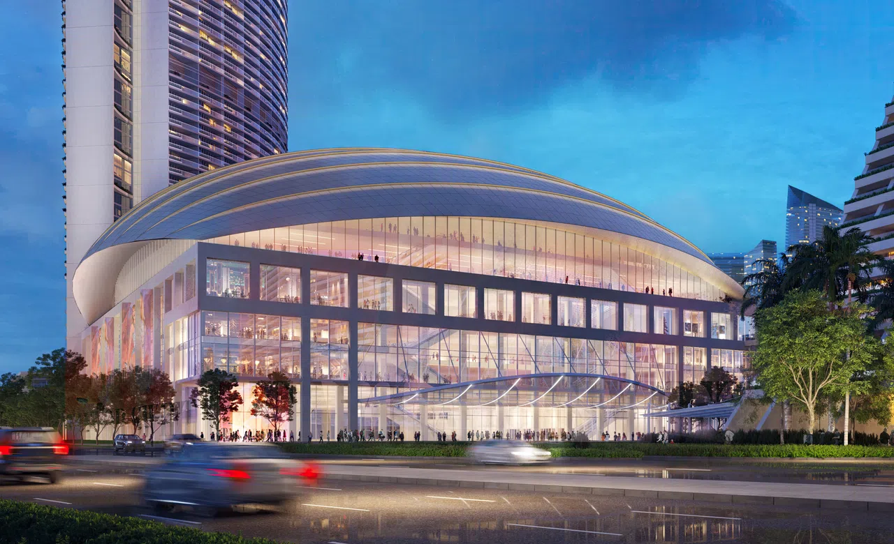 新场所可供举办大型娱乐活动和国际会展，有利于吸引更多访客到本地来。（构想图／滨海湾金沙提供）
