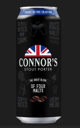 Connor’s Stout Porter启发自1700年代英国浓厚波特黑啤酒配方，马来西亚酿造。（酒商提供）