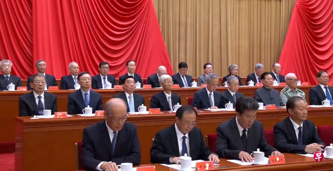 陈希等卸任中共政治局委员出席江泽民百年诞辰纪念大会