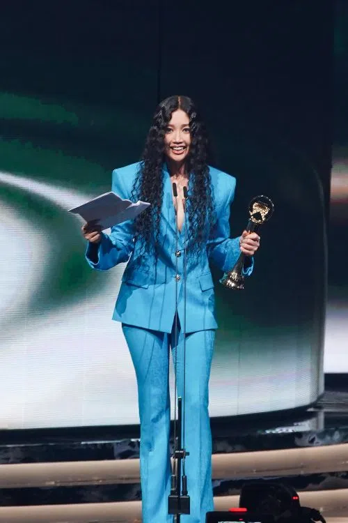 A-Lin 2023年7月在台湾金曲奖荣获“最佳华语女歌手奖”。（互联网）