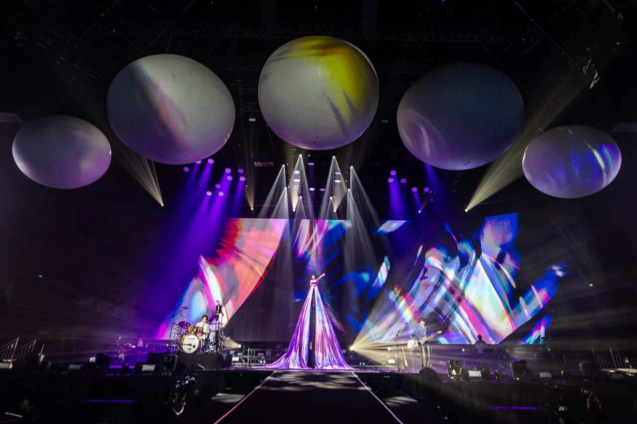 演唱会的舞台设计和视觉美感不俗。（相信音乐提供）