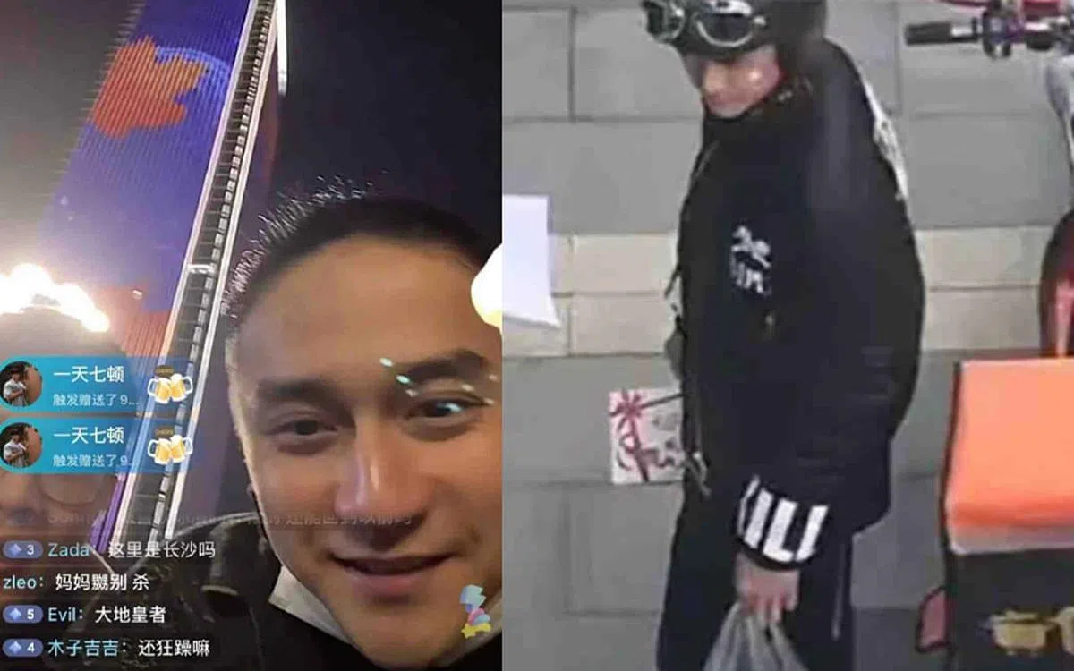 蒋劲夫改送外卖谋生。（取自艺人微博）