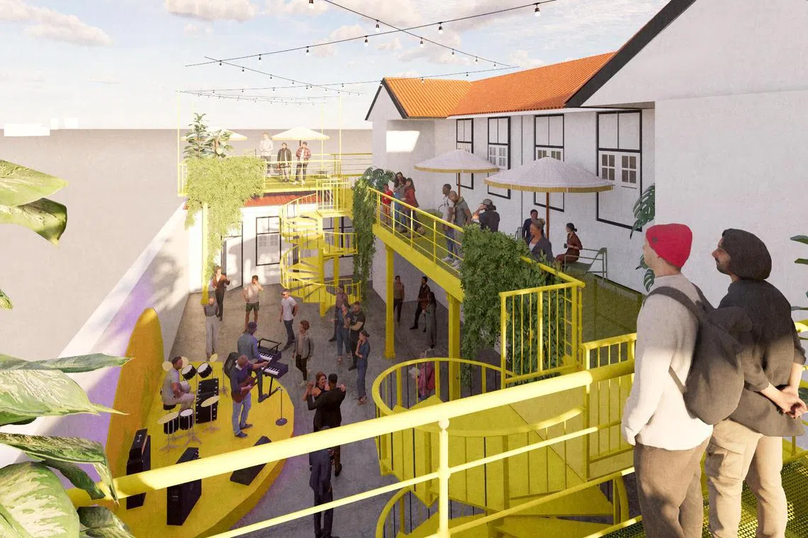 19SixtyFive计划通过举办社区活动，提升区内活力，如举办年度艺术节、现场演出、艺术市集与行业论坛。（得标公司提供构想图）