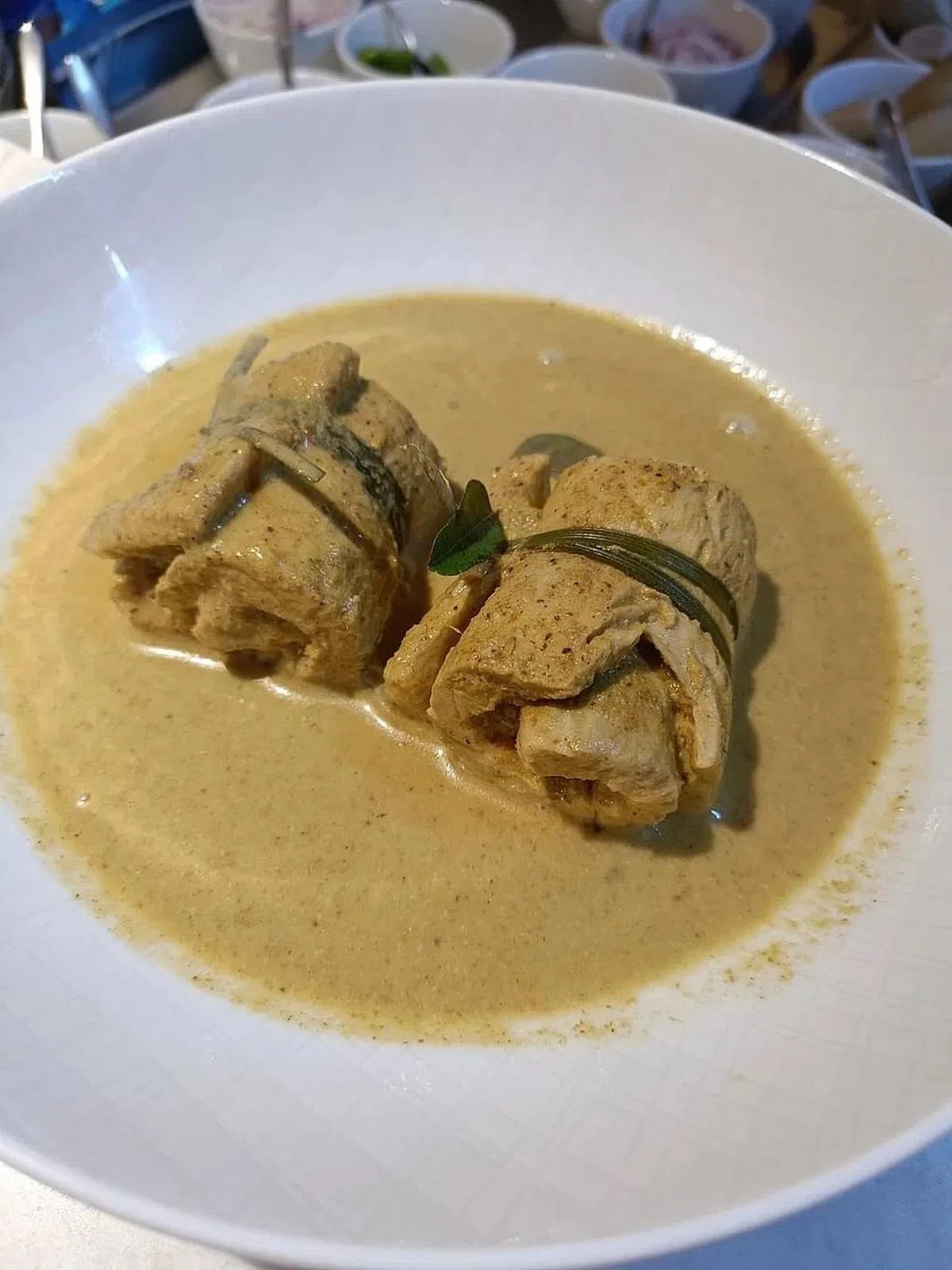 金枪鱼咖喱，椰香浓郁。（黄亿敏摄）