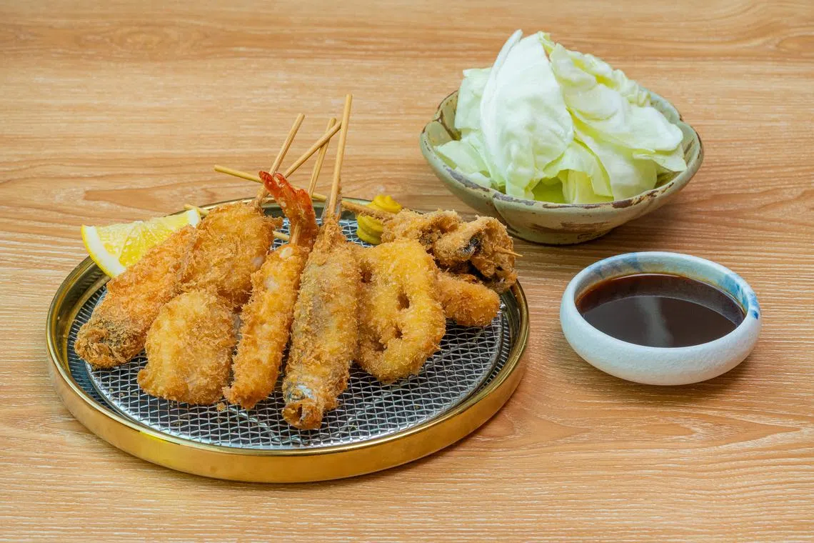 Tonkatsu ENbiton炸串选用来自埼玉县面包糠，香脆不油腻。（餐馆提供）