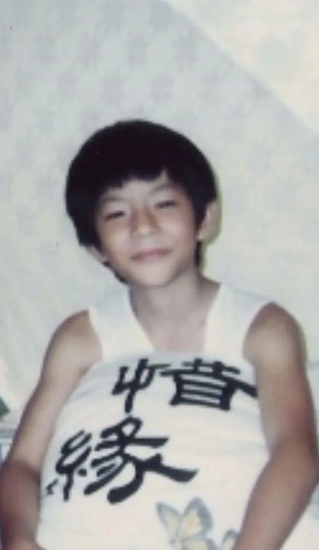 孙协志分享自己的童年照。（取自孙协志IG）