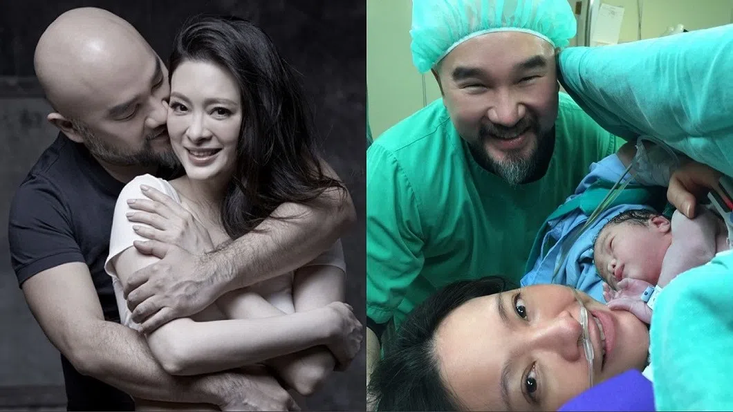 辛龙（左图左，右图上）痛失爱妻刘真后，和女儿相依为命。（取自辛龙脸书）