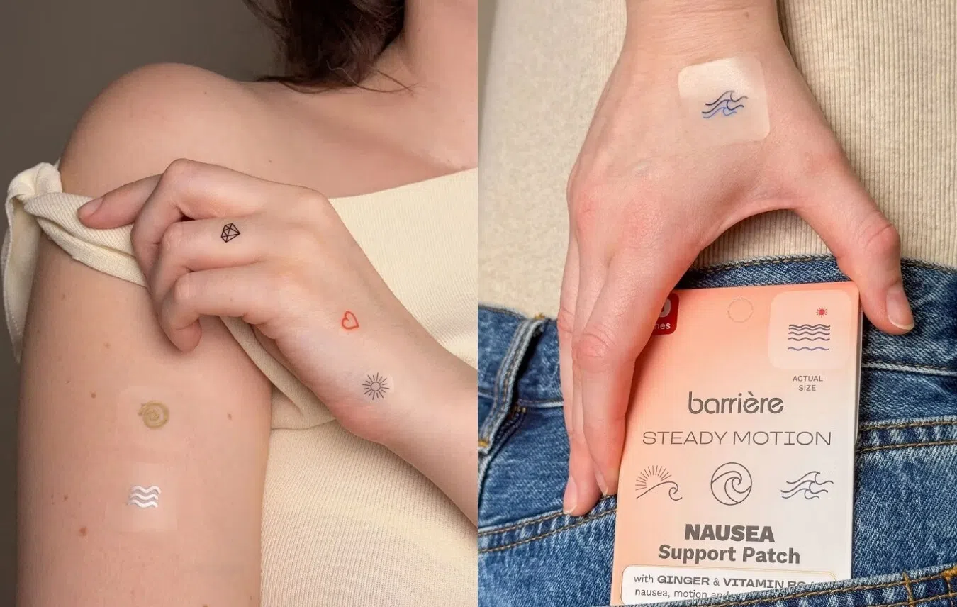 美国品牌Barrière推出带有设计感的晕车贴。（取自Barrière官网）