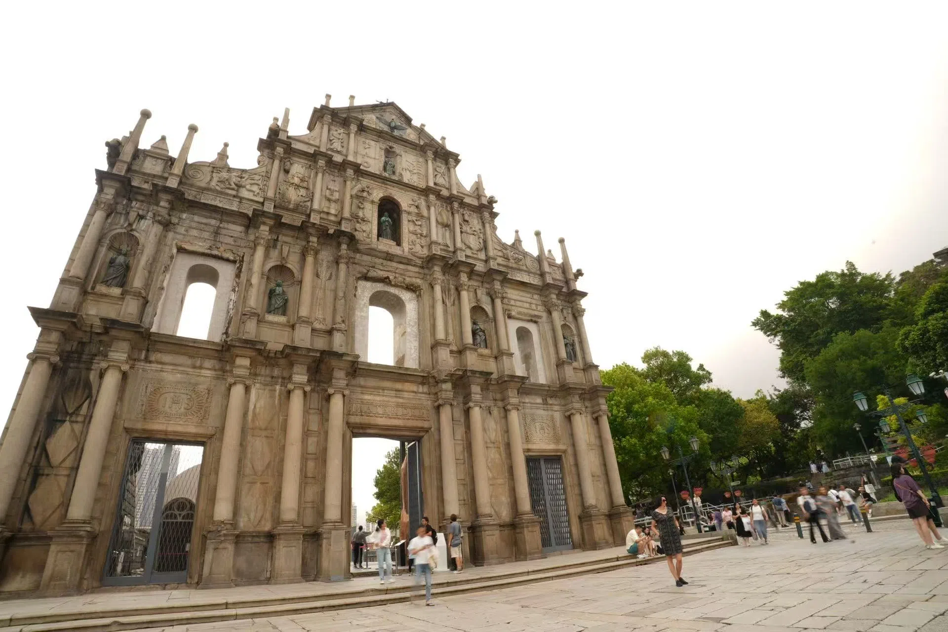 澳门最具代表性的建筑之一：大三巴牌坊。（澳门上葡京综合度假村提供）