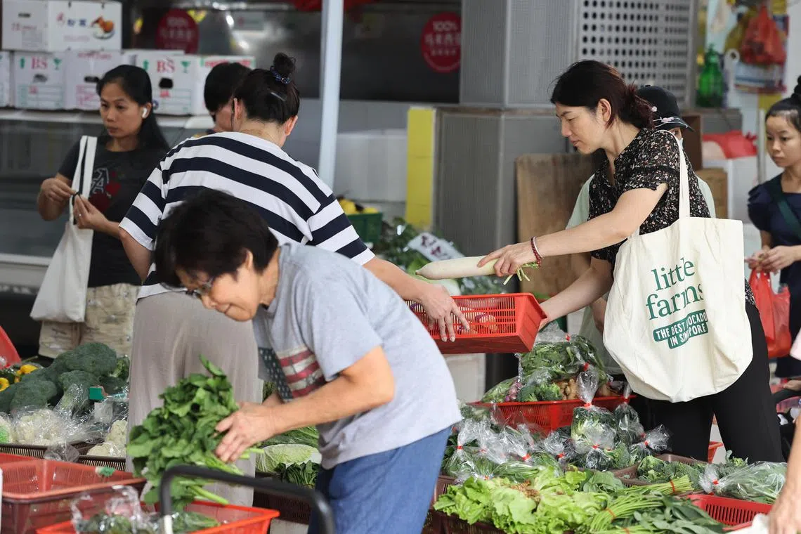 湿巴刹宛如寻宝地，不只食材新鲜丰富，还能少量购买和选择没有塑料包装的食材。（龙国雄摄）