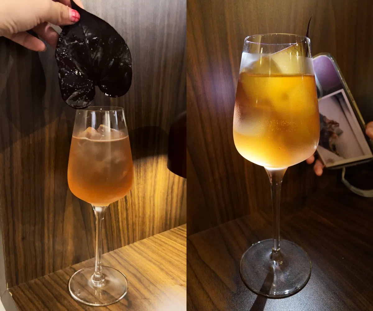 “地中海”（Mediterranean）鸡尾酒（$22）。（王昀诗摄）